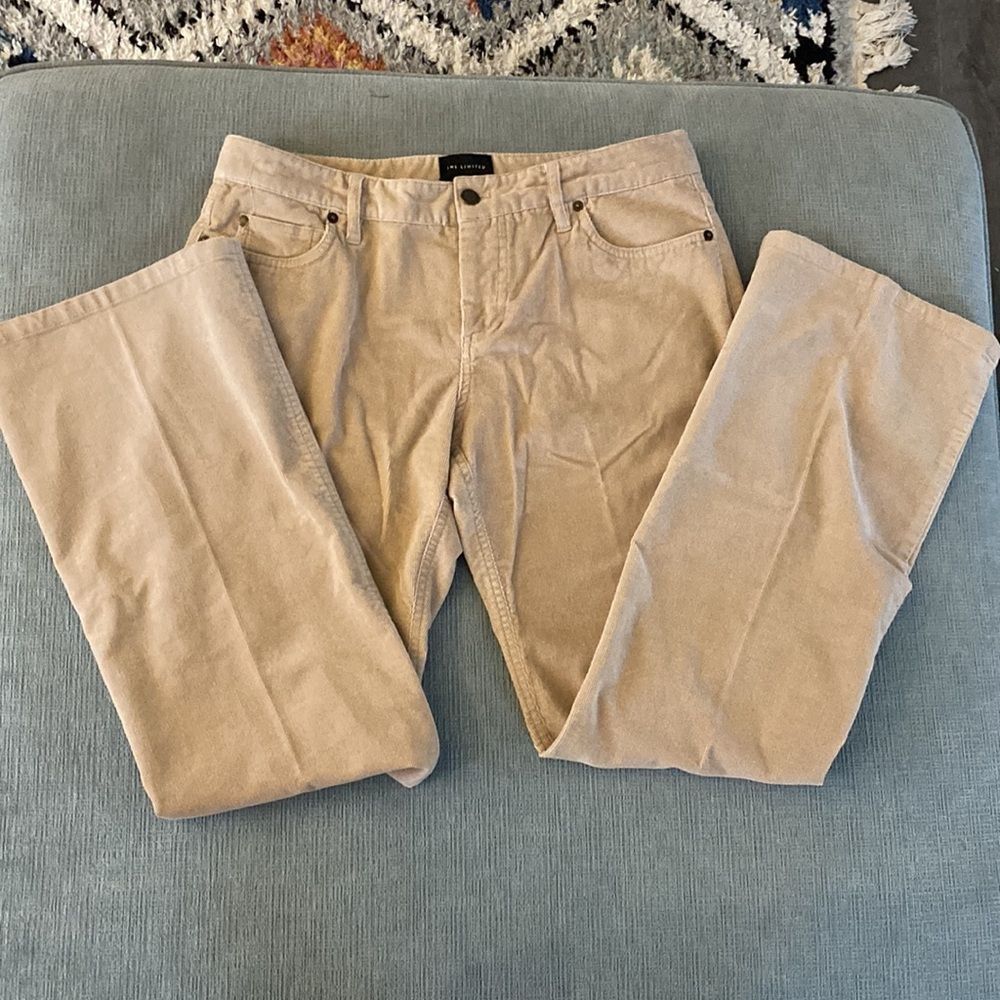 The Limited Drew Fit Khaki Corduroy Pants Size 10